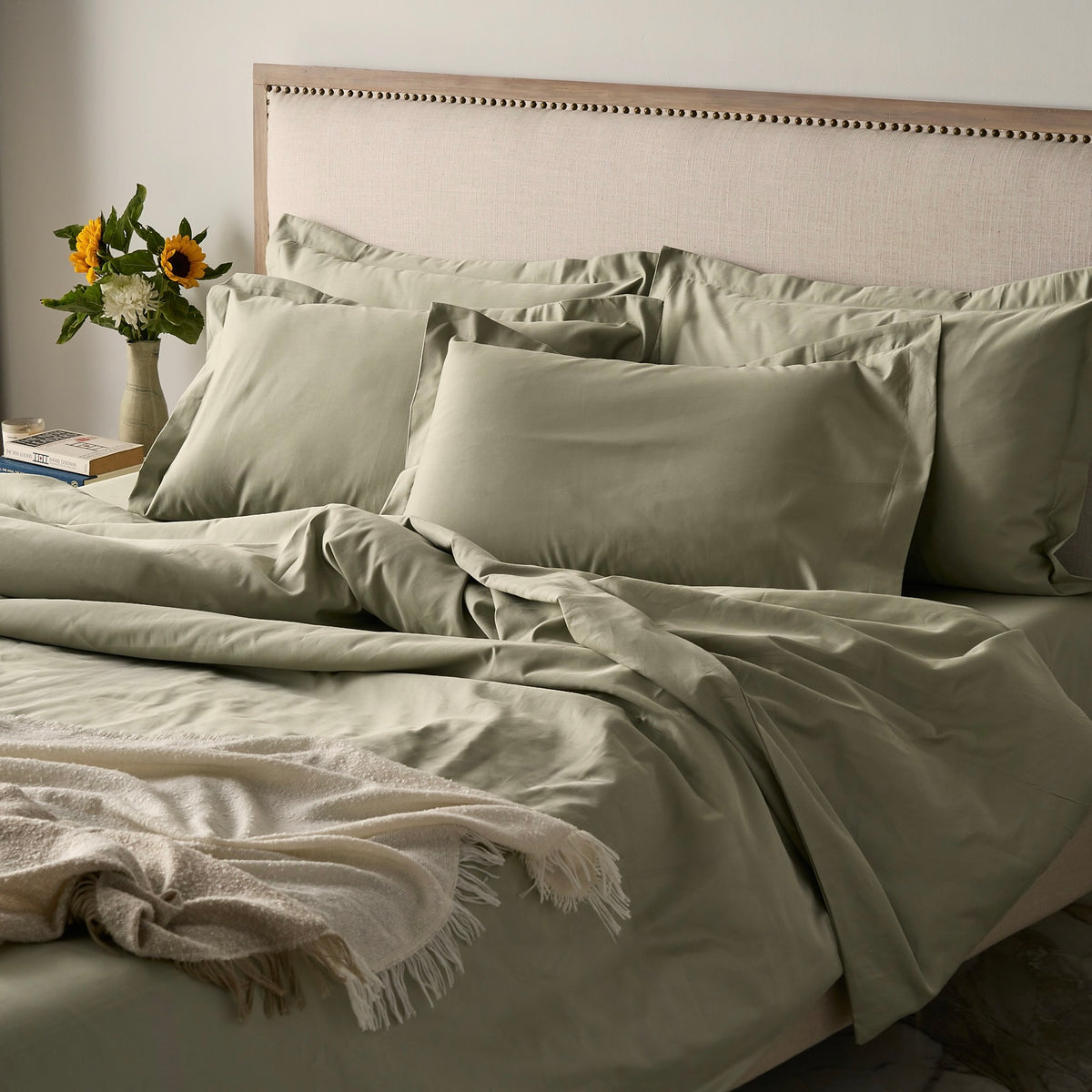 Classic Hotel Sheet Set | 300 Thread Count in Sage