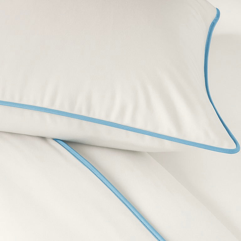 Piping White with Sky Blue Piping detail 2