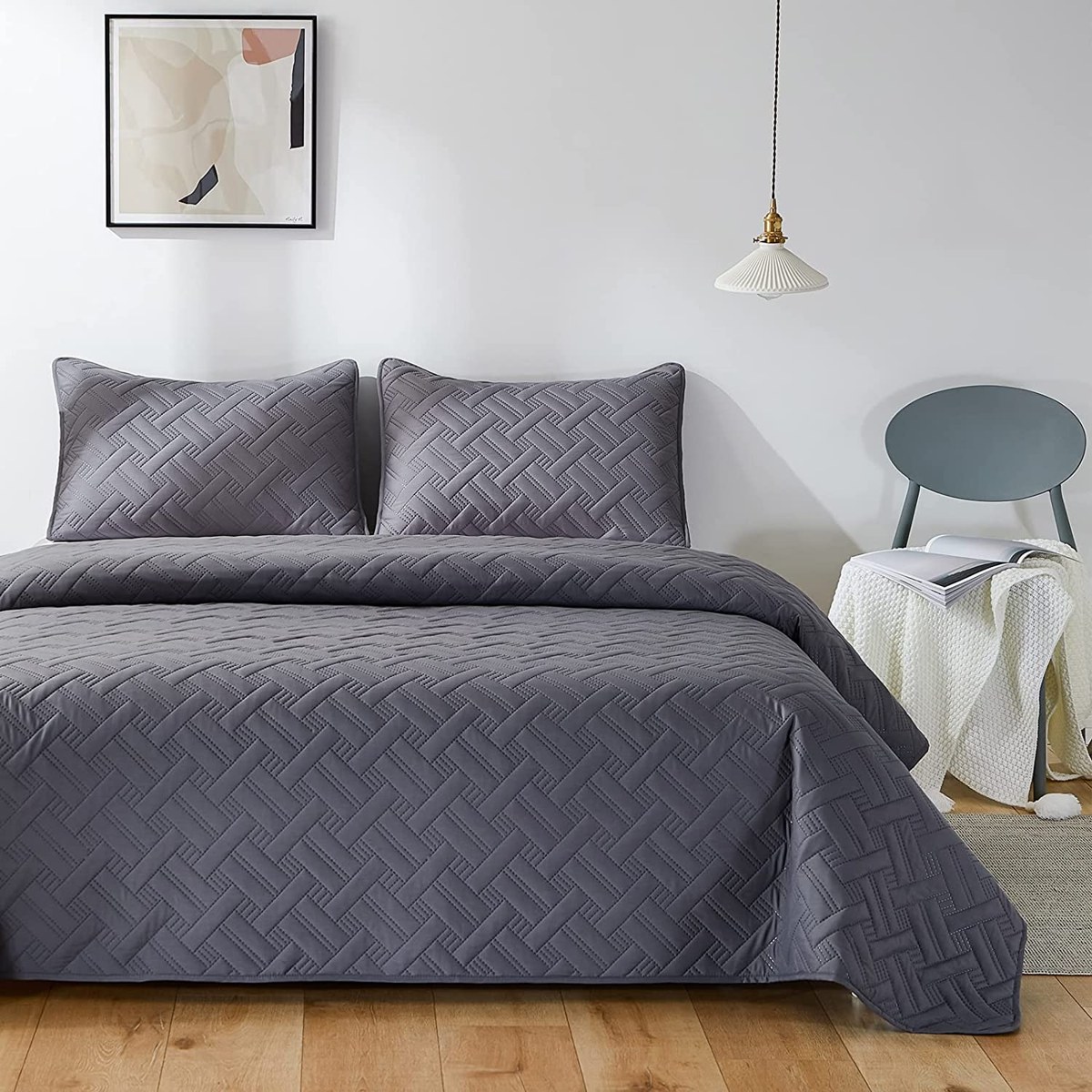 A closer look at Atelier Chevron Quilted Bed Cover