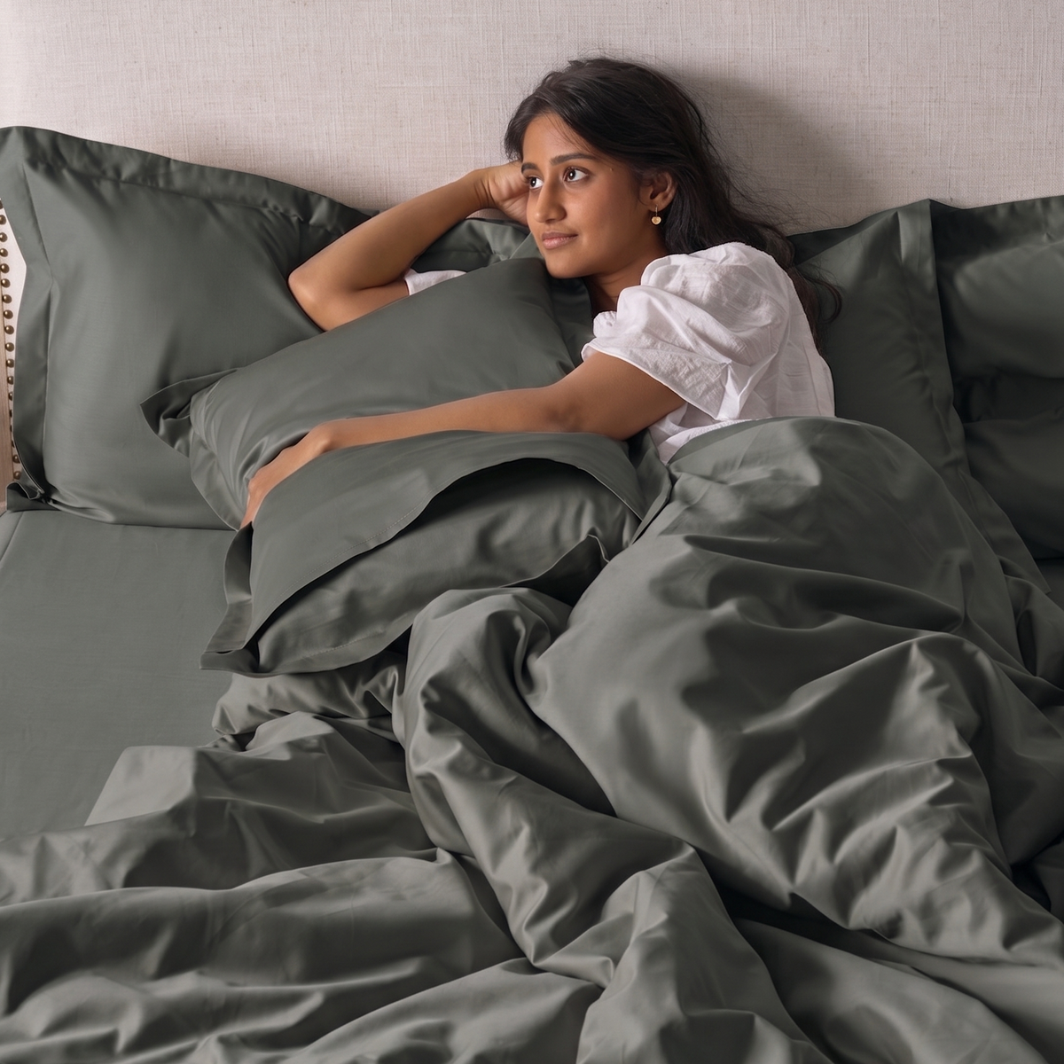 Classic Luxe Sheet Set | 600 Thread Count in Olive